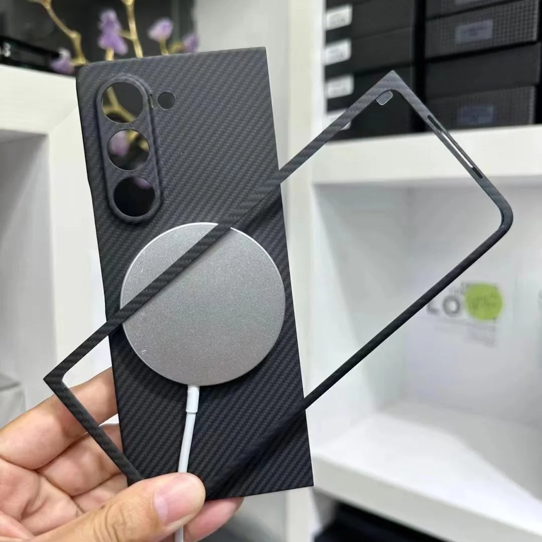 YTF Carbon Fiber Case For Samsung Galaxy Z Fold 5 - Premium Mobile Phone Cases from YTF-Carbon - Just $50! Shop now at Dressmycell.com YTF Carbon Fiber Case For Samsung Galaxy Z Fold 5 - Premium Mobile Phone Cases from YTF-Carbon - Just $50! Shop now at Dressmycell.com